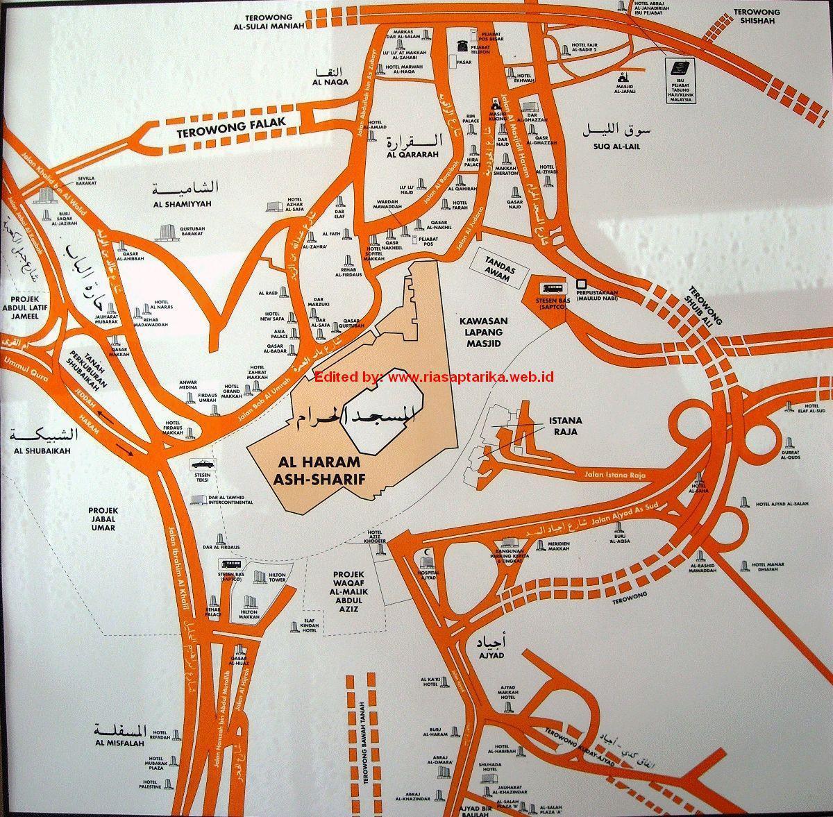 карта misfalah Мека карце