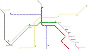 Карта метро ў Мецы 