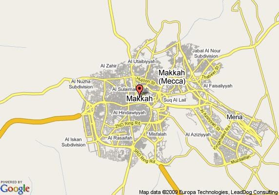карту вуліца Мецы 