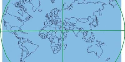 Карта Кааба знаходзіцца ў цэнтры свету 