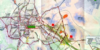 Мека мячэць Аль-харам Шарыф карце