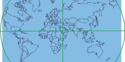 Карта Кааба знаходзіцца ў цэнтры свету 